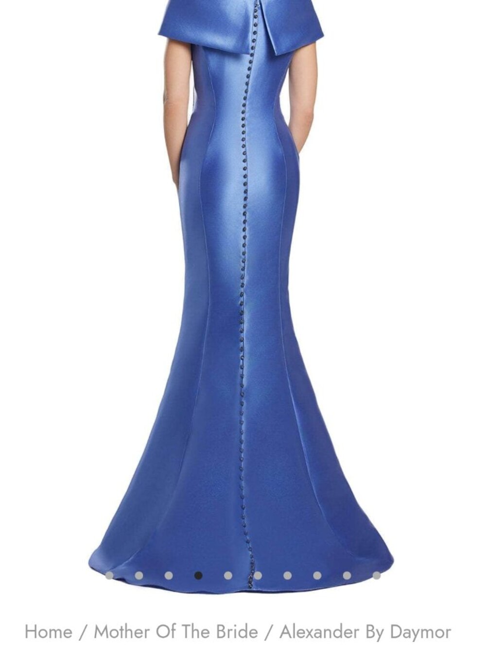 Alexander by Daymor Delphi Blue Gown MOB / MOG Size 14 (Altered to 10/12 waist)